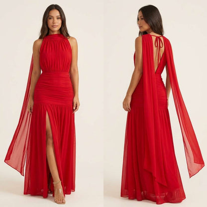 Vestido Feminino Plissada – Doce Malícia - Vermelho