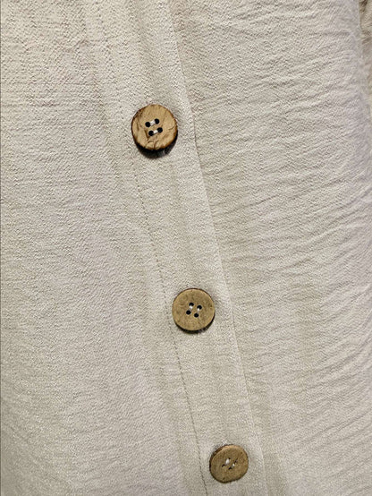 Vestido Chemise Botões Linho – Doce Malícia