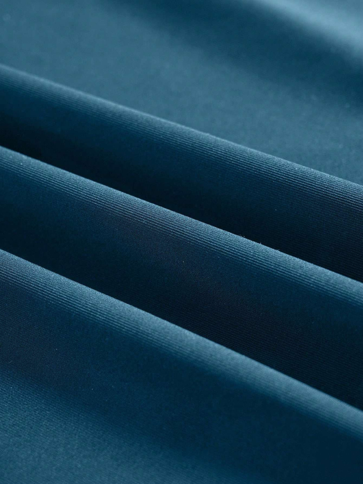 Vestido Midi Alças Finas Franzido Azul Petróleo – Doce Malícia