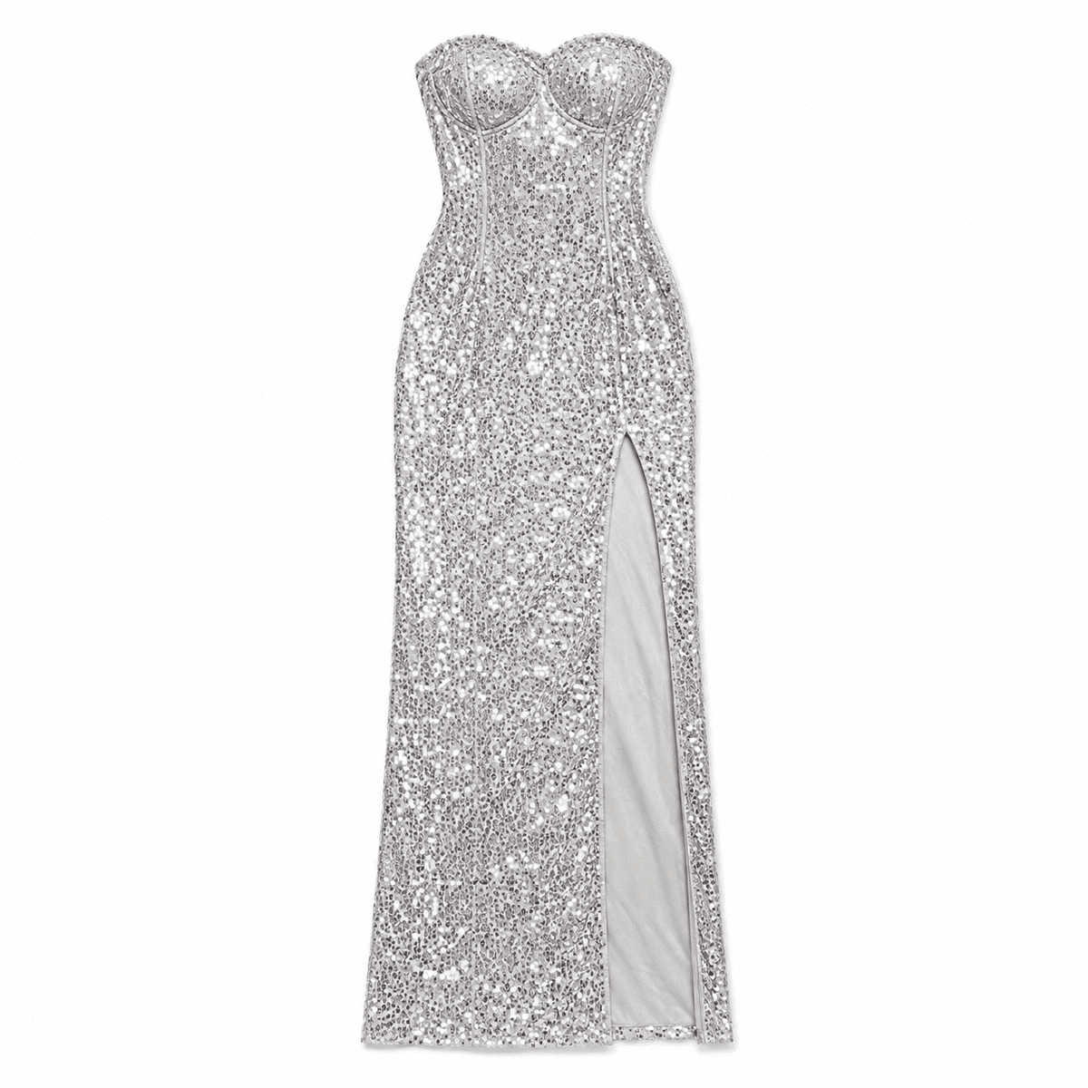 Vestido Flawless Paetê - Prata