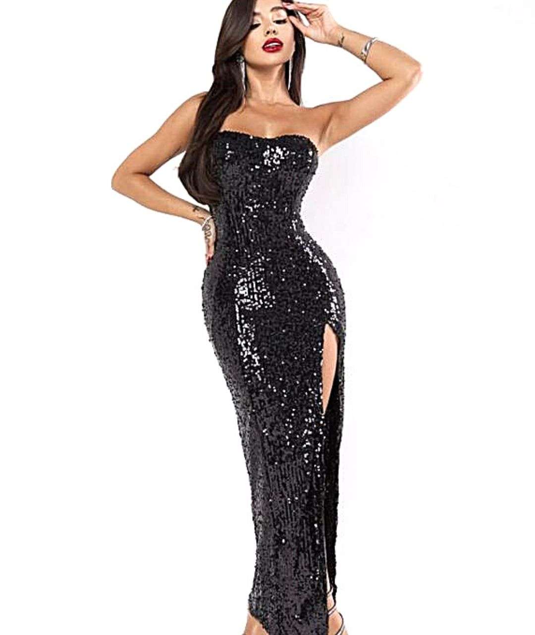 Vestido Flawless Paetê - Preto