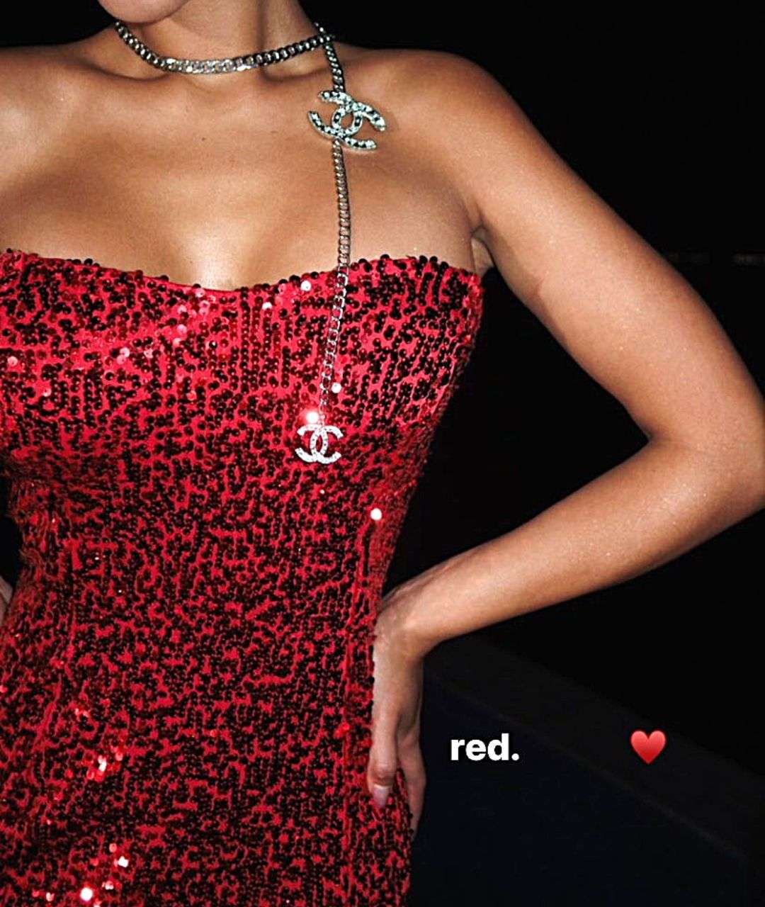 Vestido Flawless Paetê - Vermelho