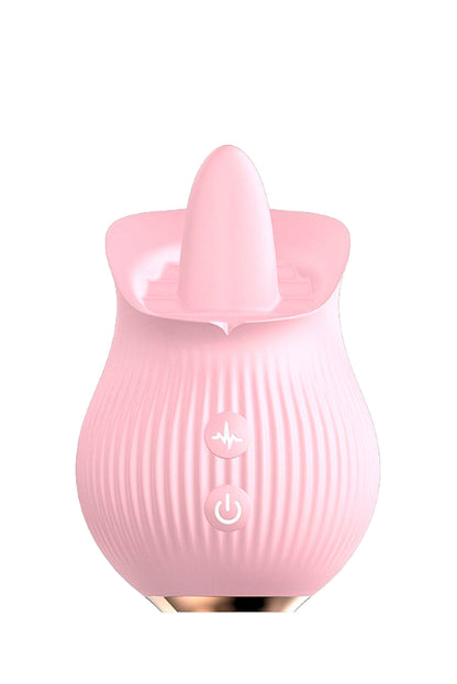 Vibrador em Silicone Recarregável – em rosa – Doce Malícia