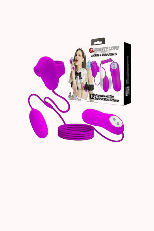 Vibrador Bullet 2 em 1 com Controle – Doce Malícia