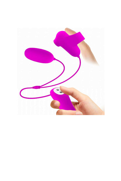 Vibrador Bullet 2 em 1 em roxo – Doce Malícia