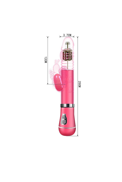 Vibrador Rotativo de Borboleta com em rosa – Doce Malícia