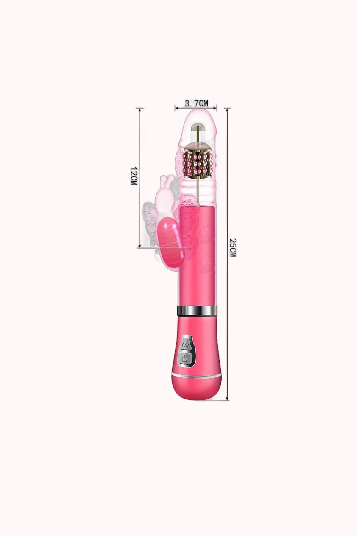 Vibrador Rotativo de Borboleta com Vai e Vem – Doce Malícia