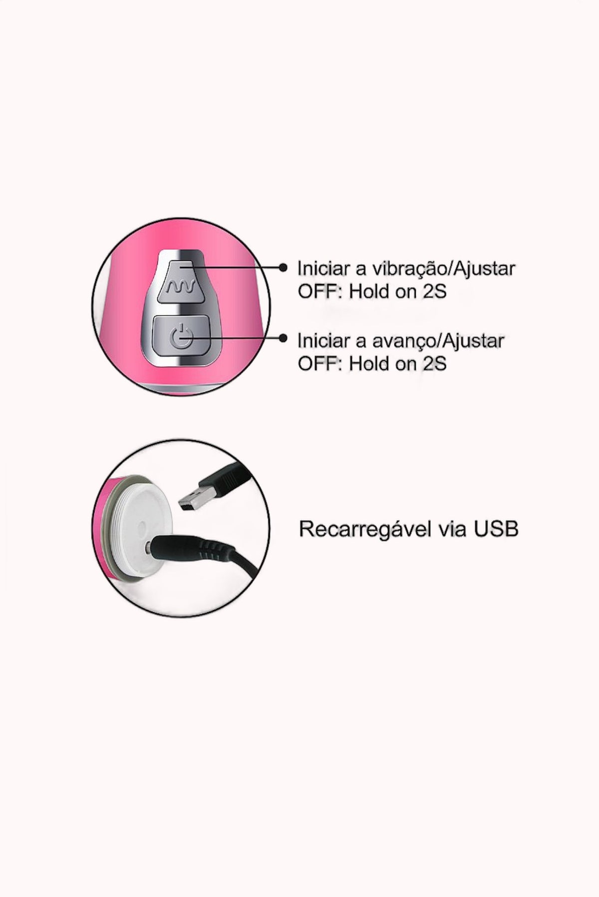 Vibrador Rotativo de Borboleta com Vai e Vem – Doce Malícia