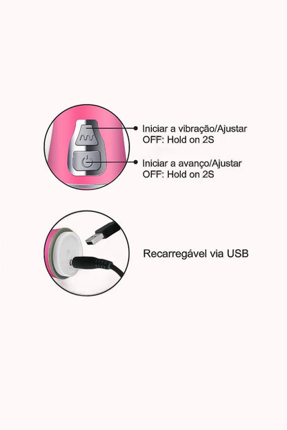 Vibrador Rotativo de Borboleta com Vai e Vem – Doce Malícia