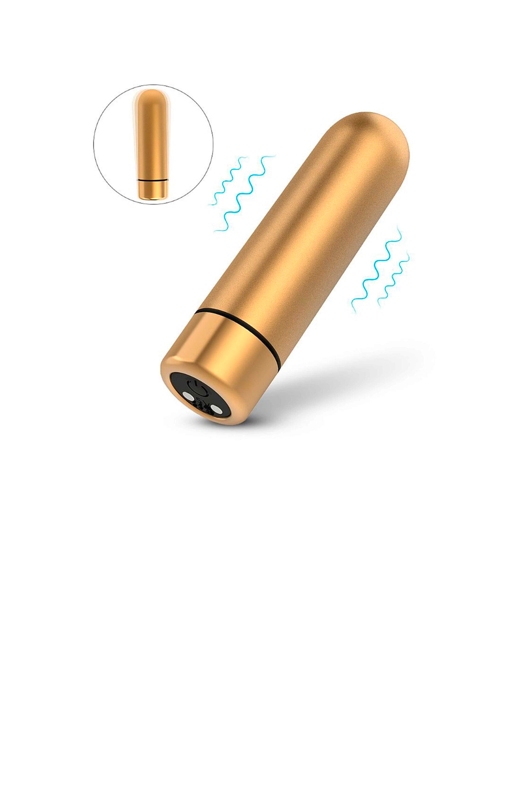 Vibrador Bullet Recarregável – SEED 3 em dourado – Doce Malícia
