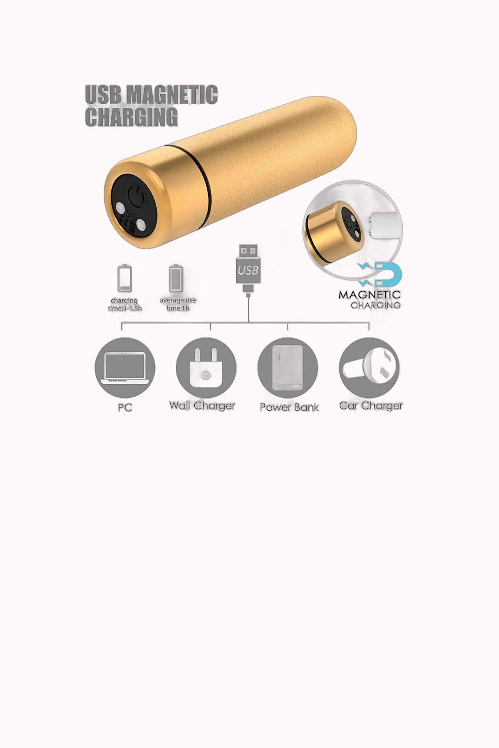 Vibrador Bullet Recarregável – SEED 3 – Doce Malícia