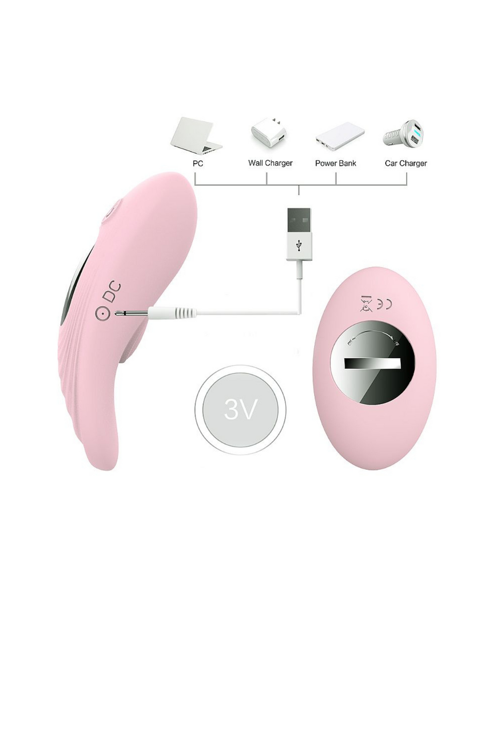 Vibrador de Calcinha Recarregável – em Quantidade – Doce Malícia