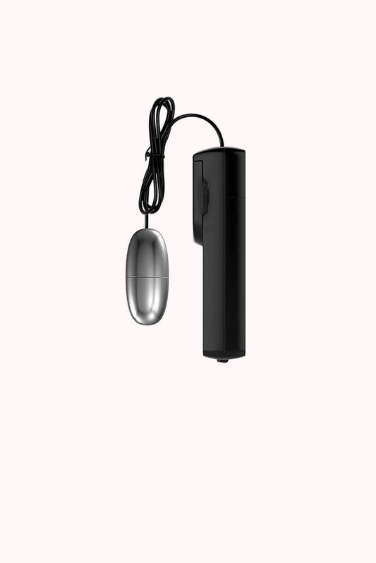 Vibrador em Cápsula Cromado com Controle – Doce Malícia