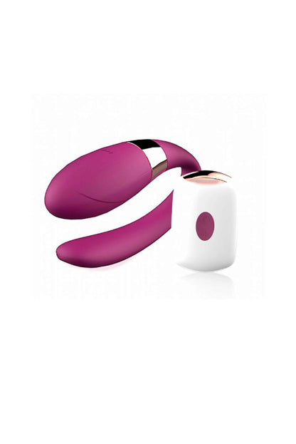 Vibrador Para Casal Recarregável Sex em rosa – Doce Malícia