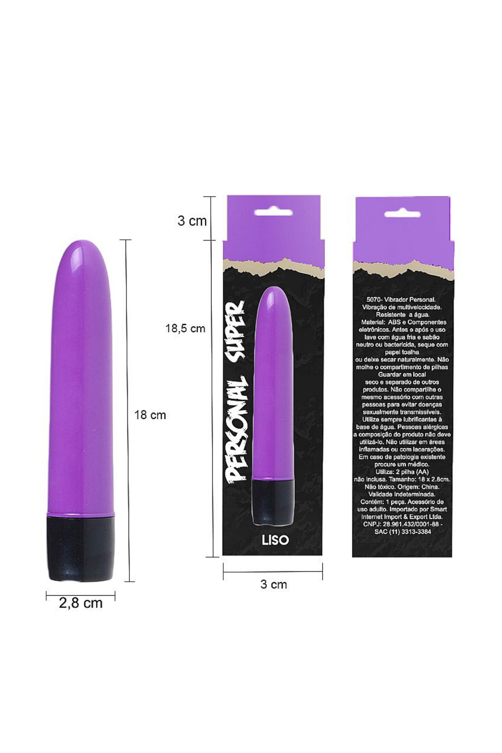 Vibrador Clássico Personal de 13cm em rosa – Doce Malícia