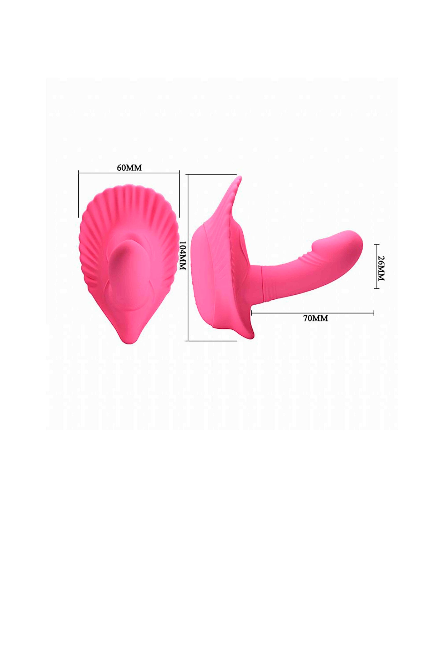 Vibrador Concha com Controle por em Quantidade – Doce Malícia