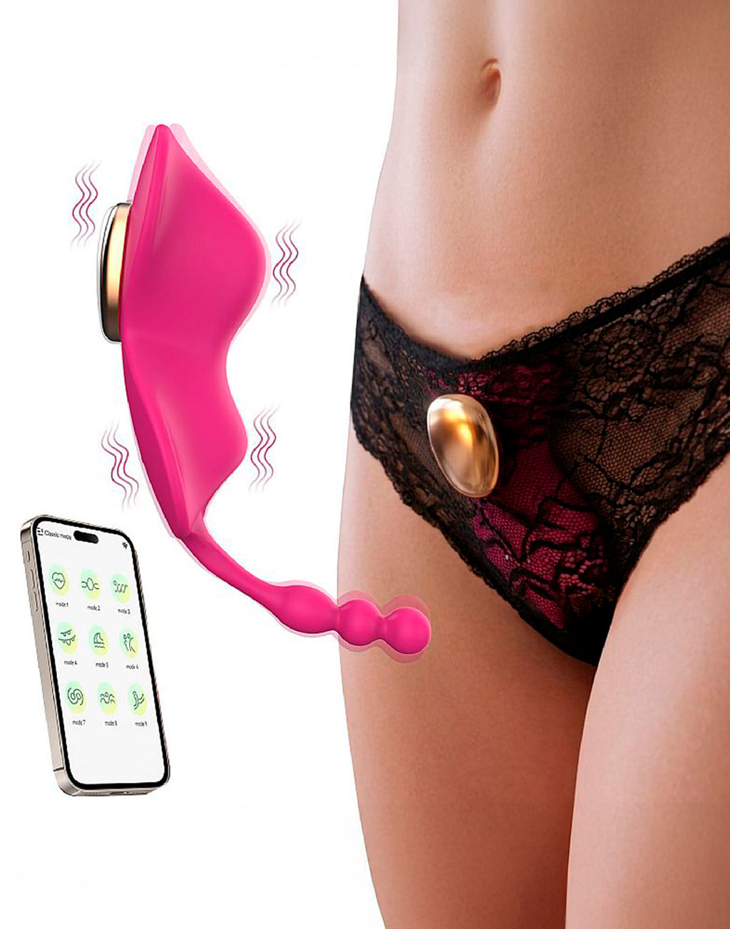 Vibrador de Calcinha – À em rosa – Doce Malícia