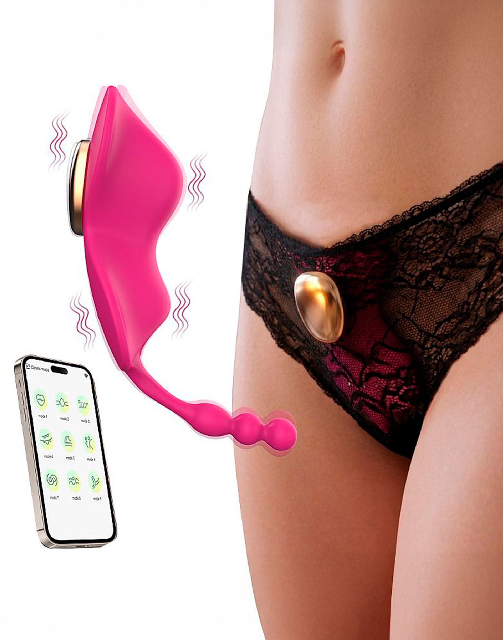 Vibrador de Calcinha – À em rosa – Doce Malícia