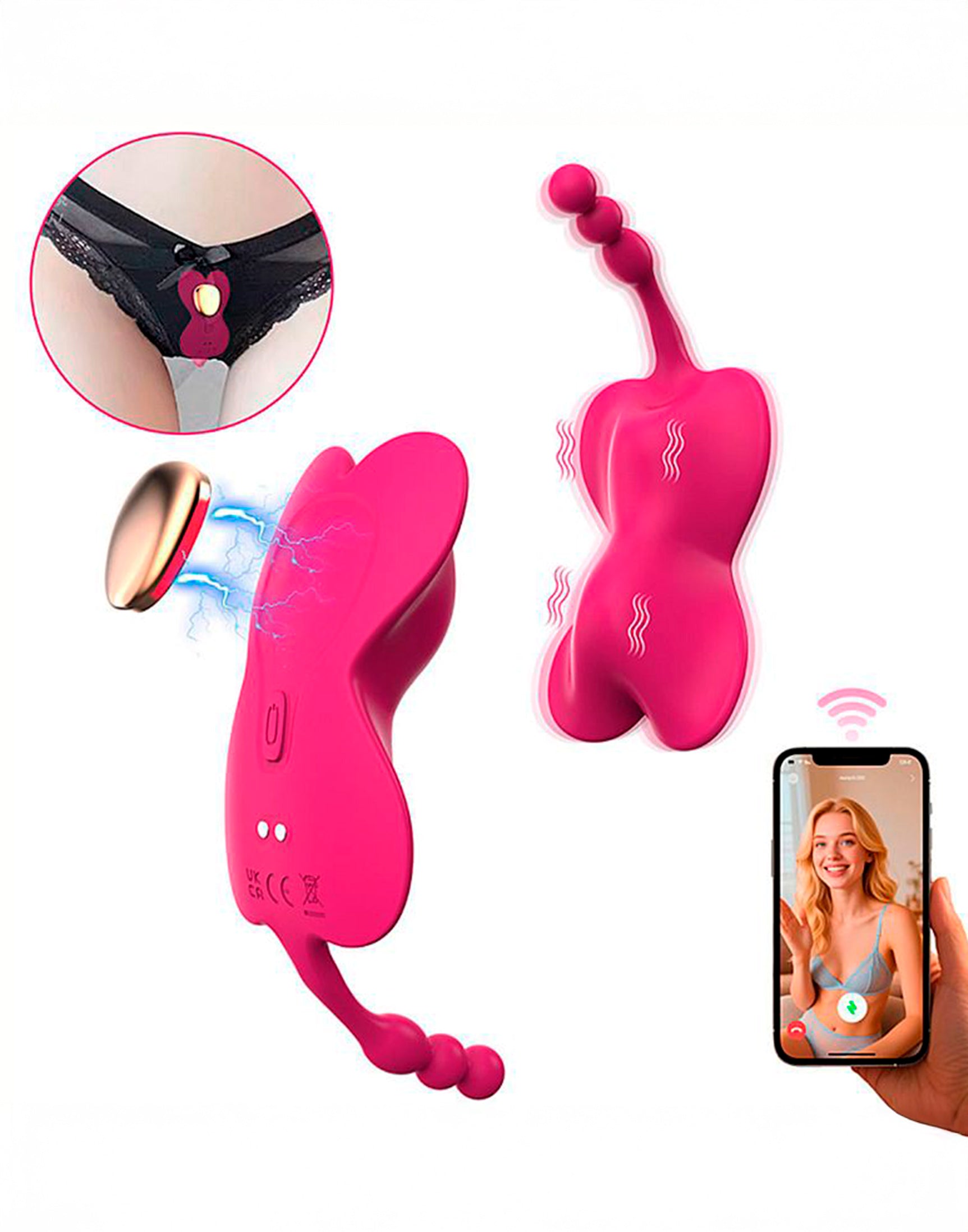 Vibrador de Calcinha – À em rosa – Doce Malícia