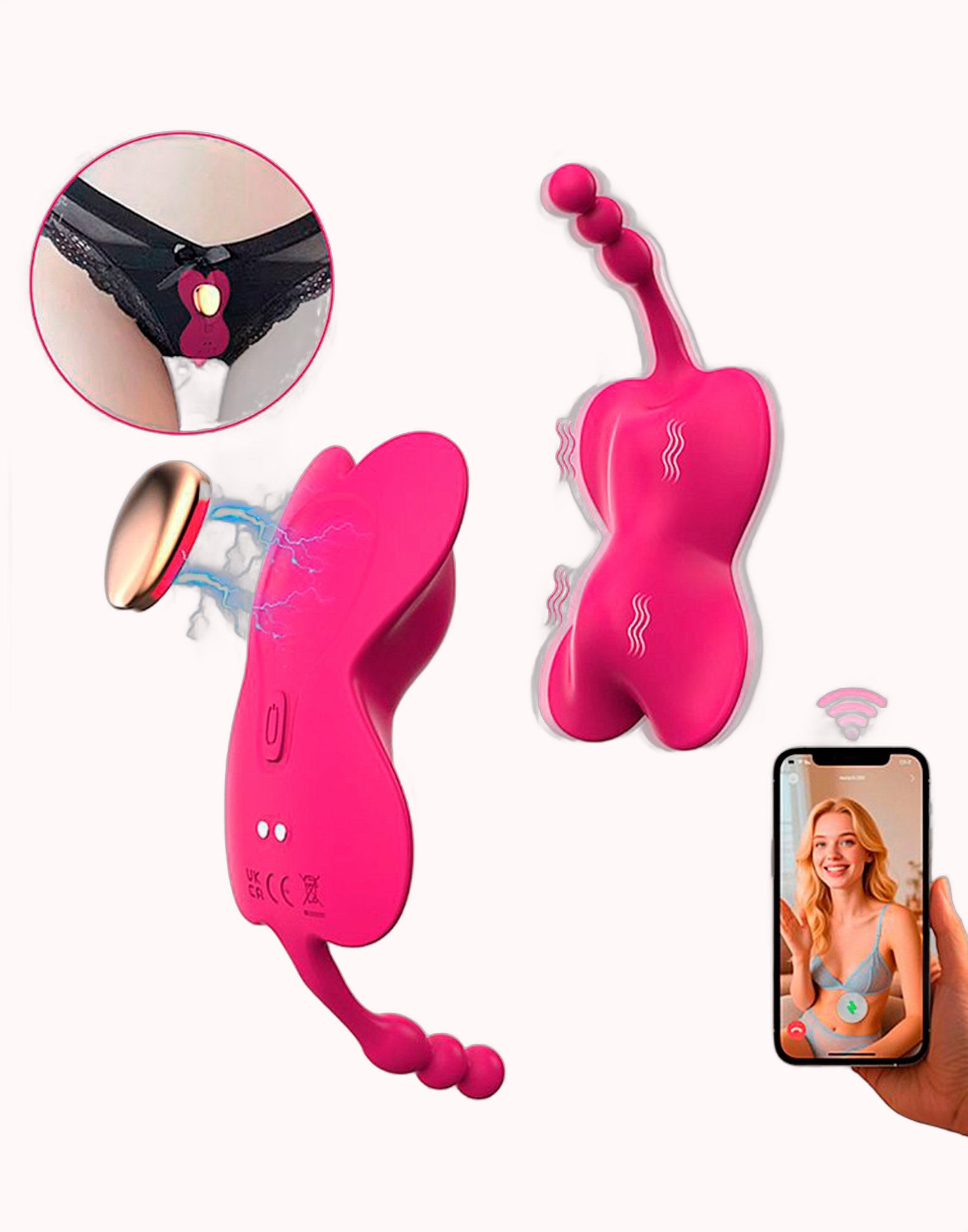 Vibrador de Calcinha – À Longa Distância App – Doce Malícia