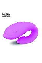 Vibrador de Casal Golfinho Recarregável em rosa – Doce Malícia
