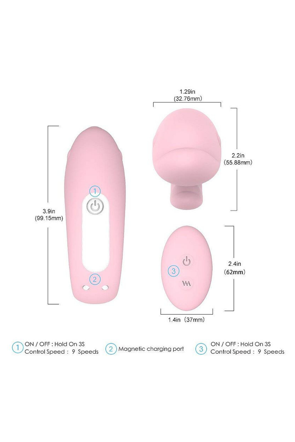 Vibrador de Casal Golfinho Recarregável em rosa – Doce Malícia
