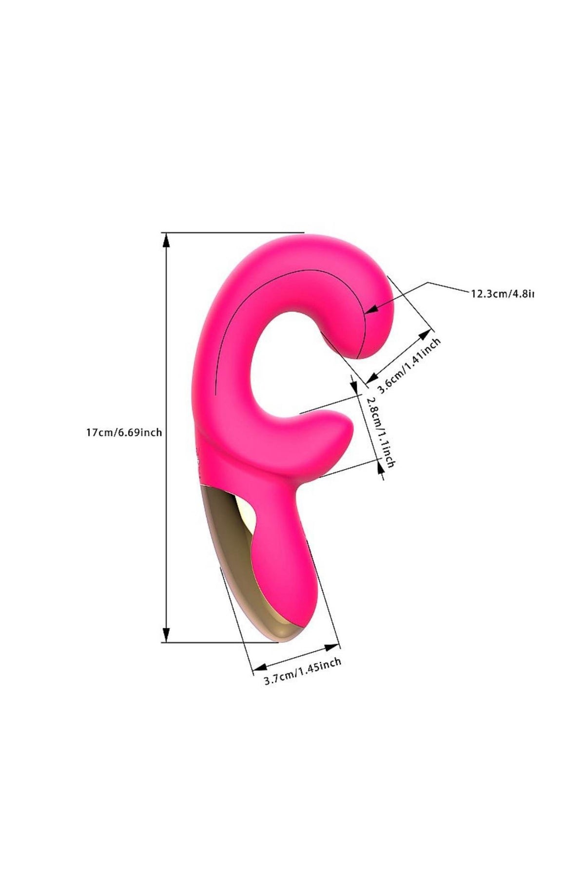 Vibrador de Ponto G e em rosa pink – Doce Malícia