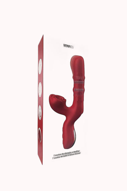 Vibrador de Ponto G e Clitóris com Vai e Vem de Anel – Dedilhar / Vem Cá – Doce Malícia