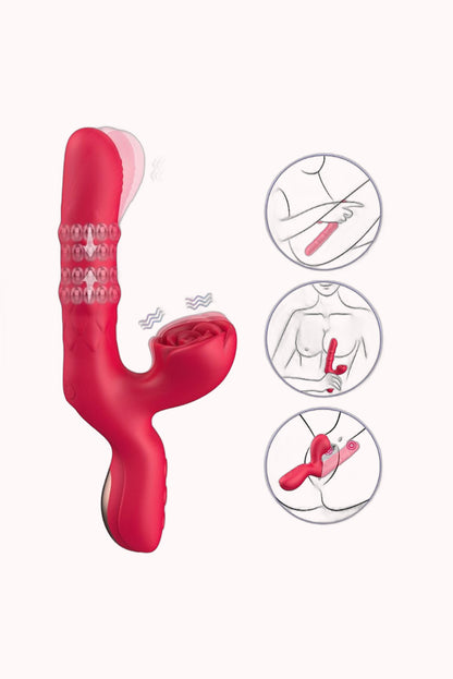 Vibrador de Ponto G e Clitóris com Vai e Vem de Anel – Dedilhar / Vem Cá – Doce Malícia