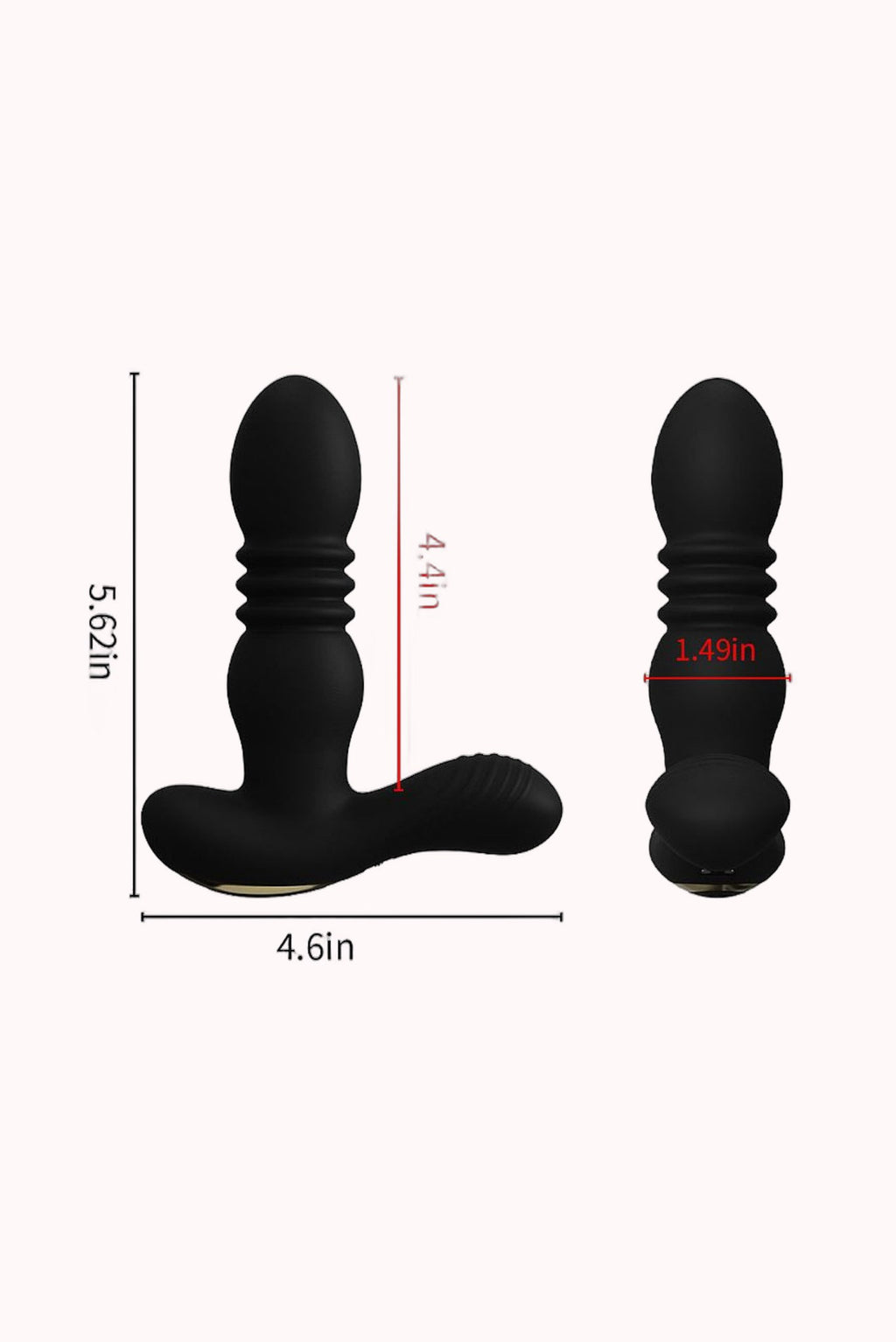 Vibrador de Próstata com: Vai e Vem / Aquecimento / Controle Remoto – Doce Malícia