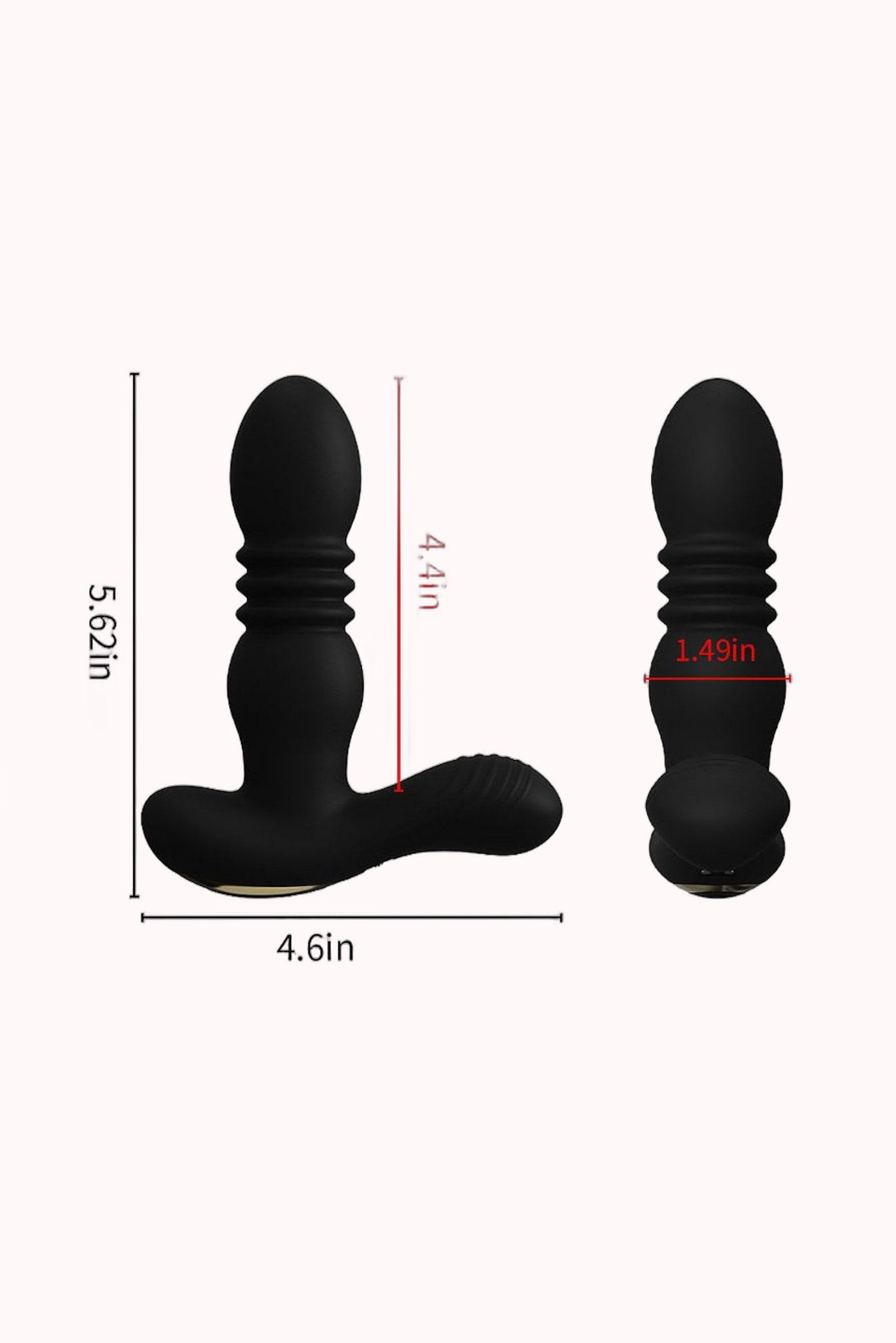 Vibrador de Próstata com: Vai e Vem / Aquecimento / Controle Remoto – Doce Malícia