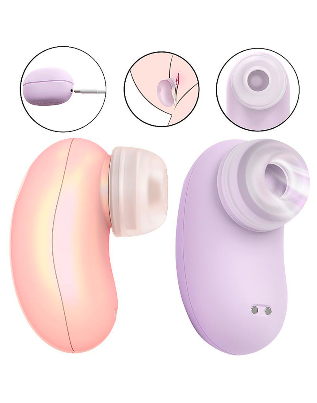 Vibrador de Pulsação com Case em roxo – Doce Malícia