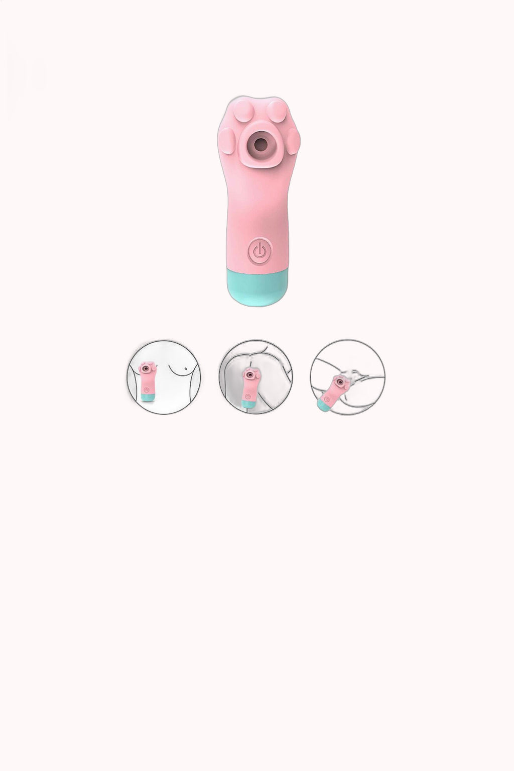 Vibrador de Pulsação Formato de Patinha – 10 Modos de Pulsação – Doce Malícia