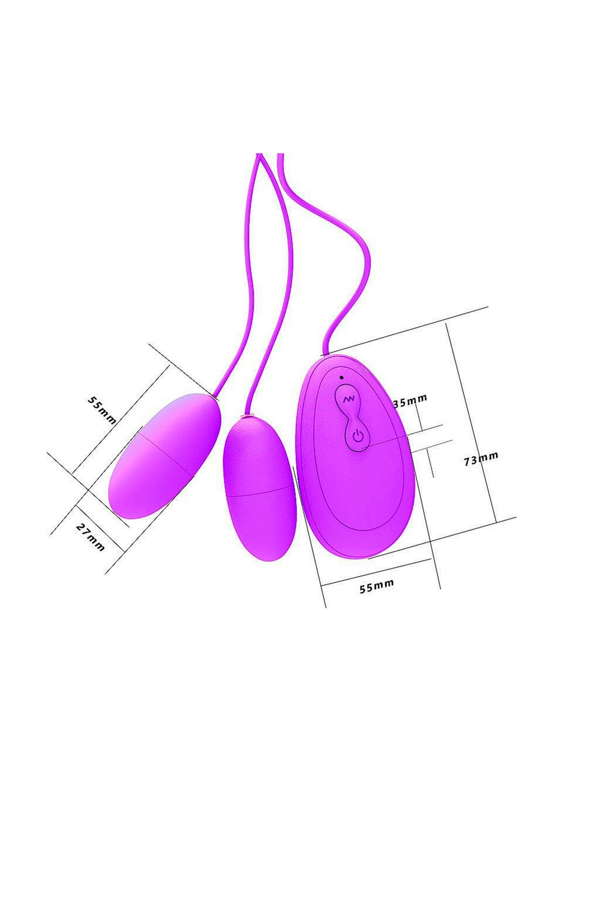 Vibrador em Silicone de Cápsula Dupla em Quantidade – Doce Malícia