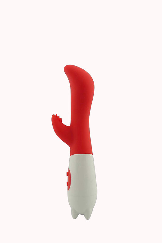 Vibrador Duplo Ponto G Com Estimulador de Clitóris – 10 Modos – Doce Malícia
