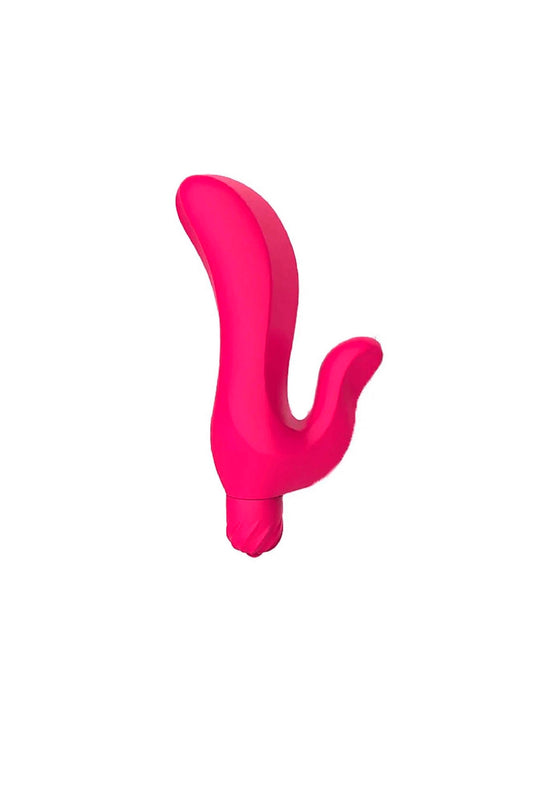 Vibrador G-Spot com Estimulador de Clitóris em rosa – Doce Malícia