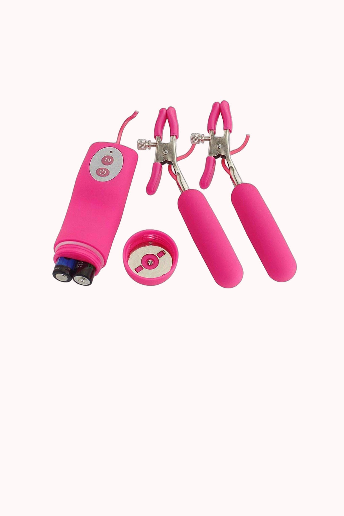 Vibrador em Silicone para Mamilos com Grampos – Doce Malícia