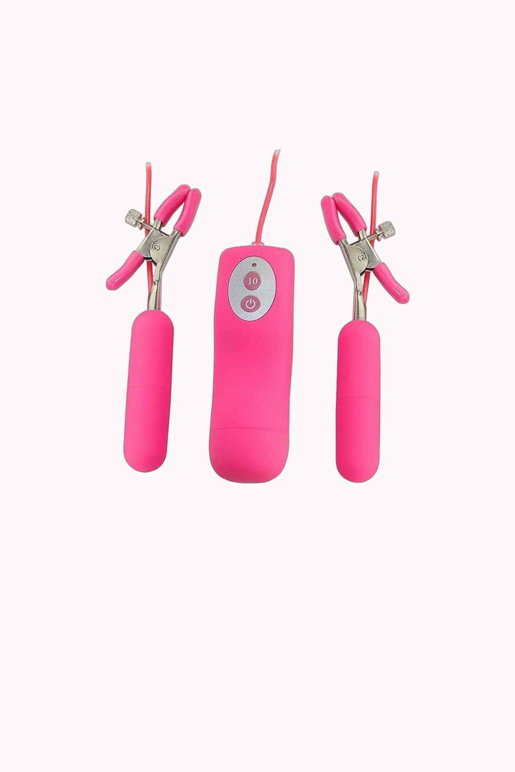 Vibrador em Silicone para Mamilos com Grampos – Doce Malícia