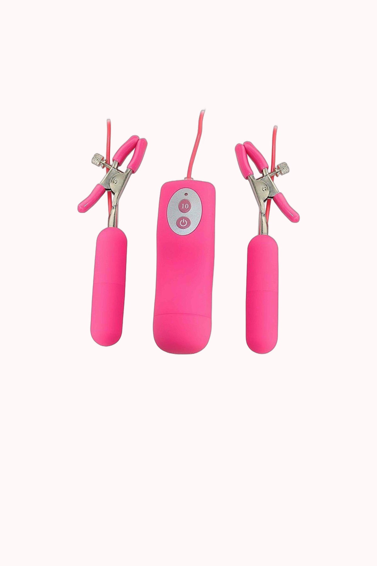 Vibrador em Silicone para Mamilos com Grampos – Doce Malícia