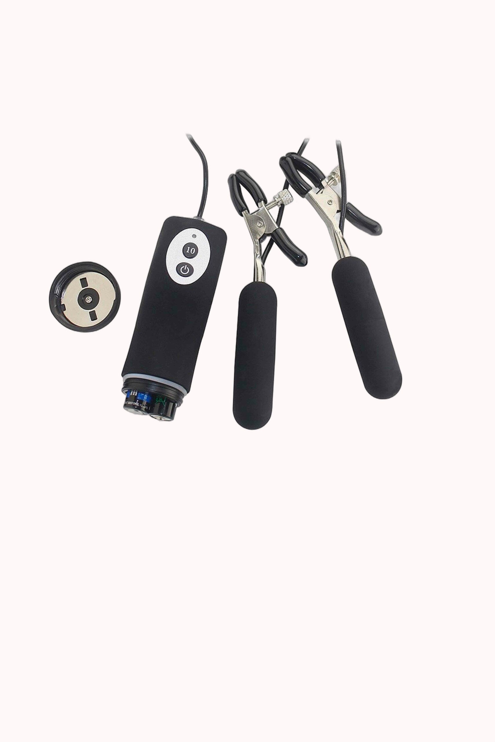 Vibrador em Silicone para Mamilos com Grampos – Doce Malícia