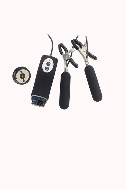 Vibrador em Silicone para Mamilos com Grampos – Doce Malícia