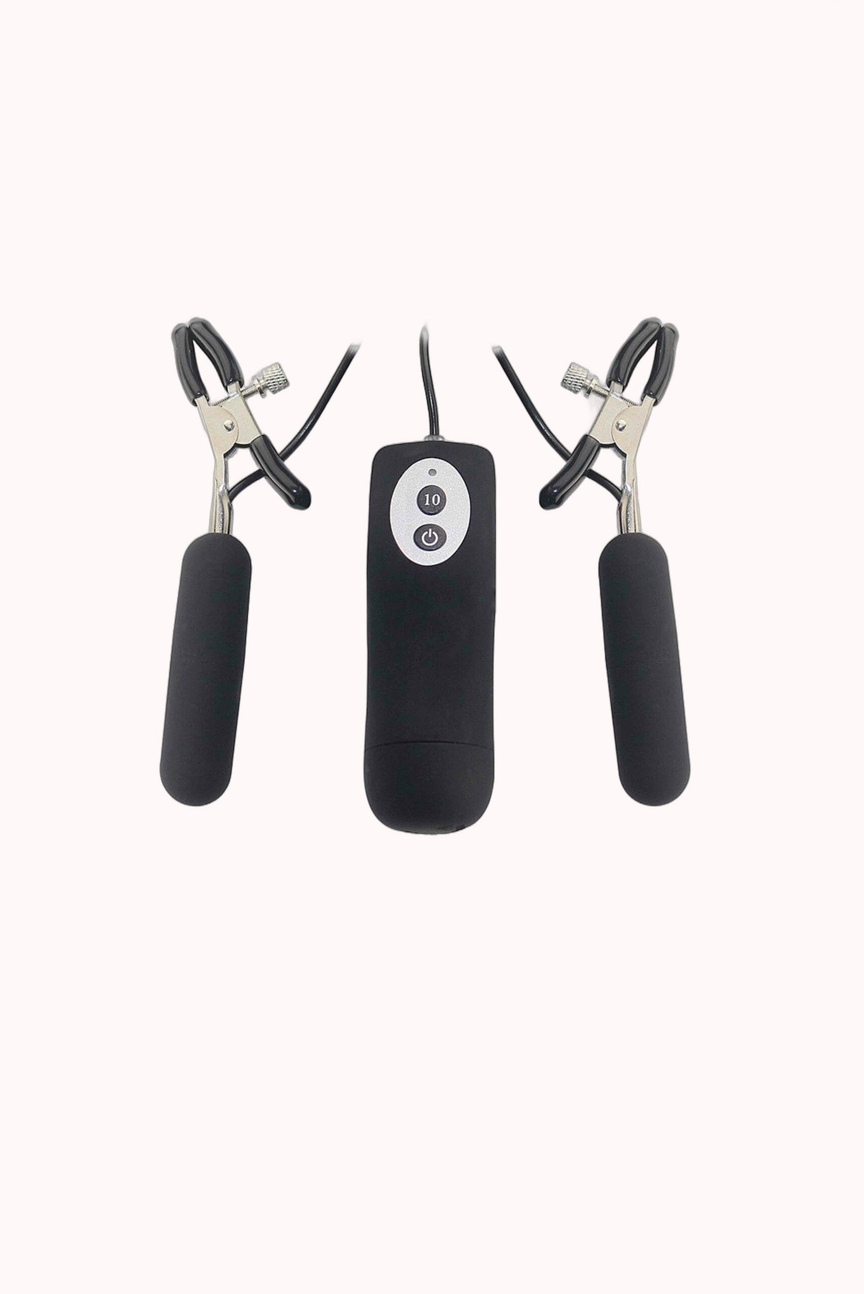 Vibrador em Silicone para Mamilos com Grampos – Doce Malícia