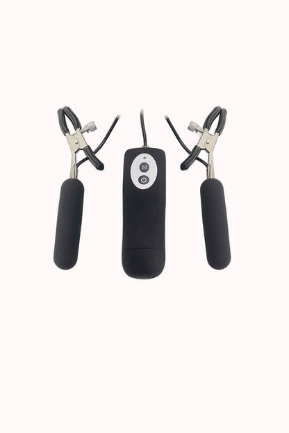 Vibrador em Silicone para Mamilos com Grampos – Doce Malícia