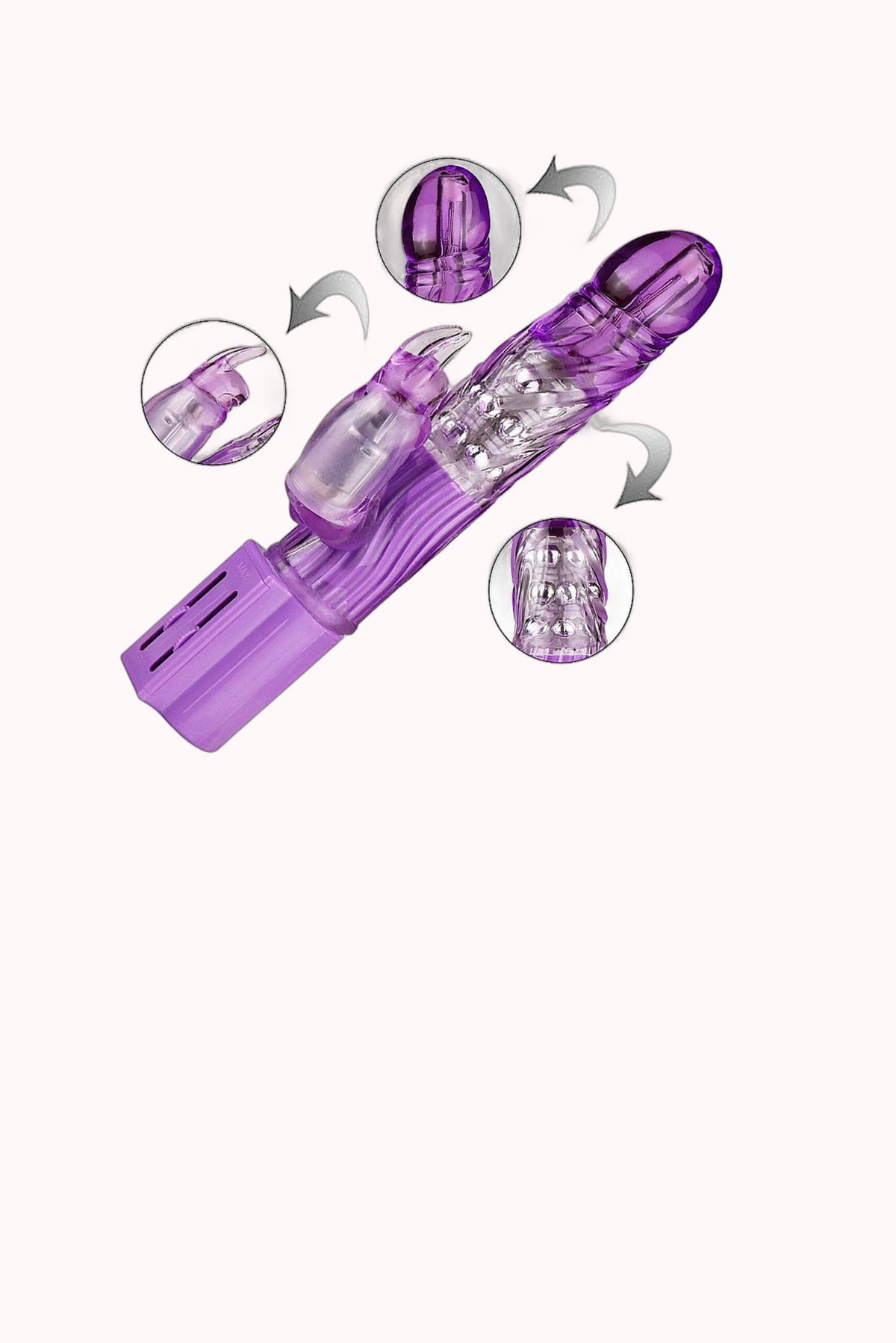 Vibrador Jack Rabbit Rotativo de Multivelocidade – Doce Malícia
