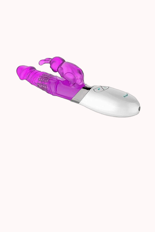 Vibrador Recarregável Jack Rabbit Rotativo USB em Jelly – 7 Modos – Doce Malícia