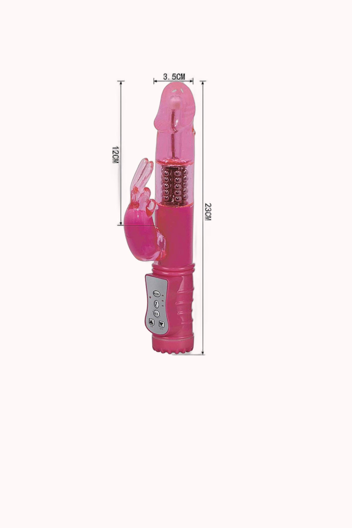Vibrador Rotativo Liso Recarregável Rabbit – 7 Vibrações com Rotação 360º – Doce Malícia