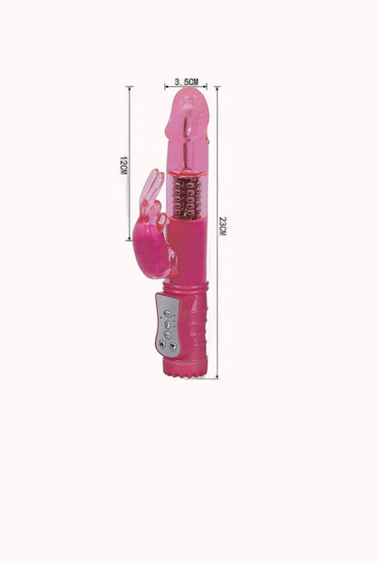Vibrador Rotativo Liso Recarregável Rabbit – 7 Vibrações com Rotação 360º – Doce Malícia