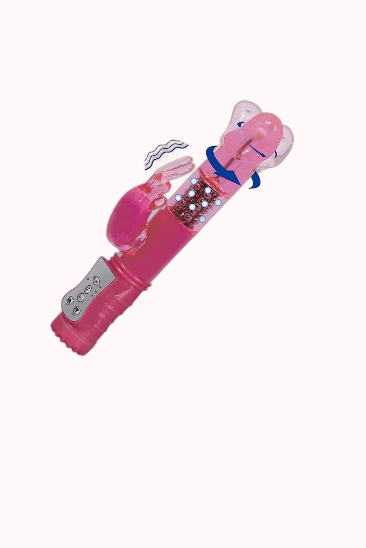 Vibrador Rotativo Liso Recarregável Rabbit – 7 Vibrações com Rotação 360º – Doce Malícia
