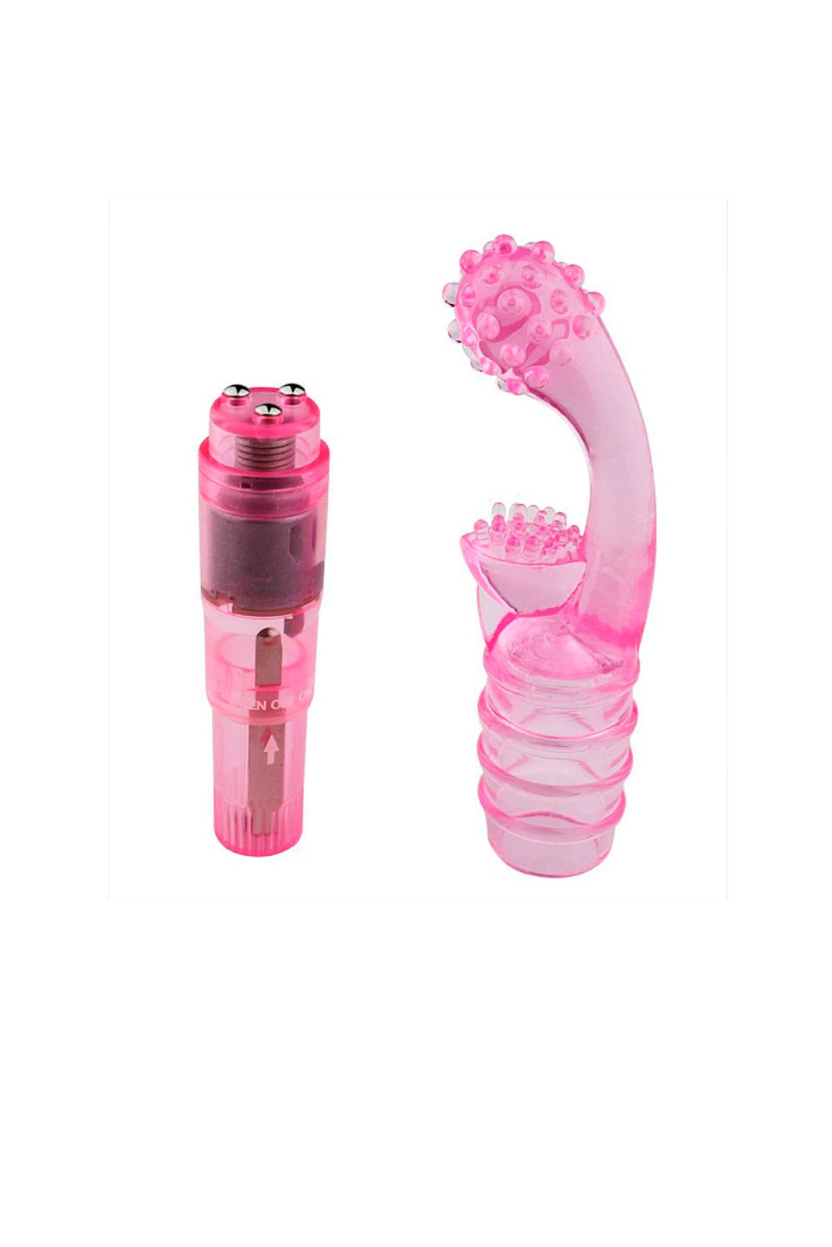 Vibrador de Ponto G com Partículas em rosa – Doce Malícia