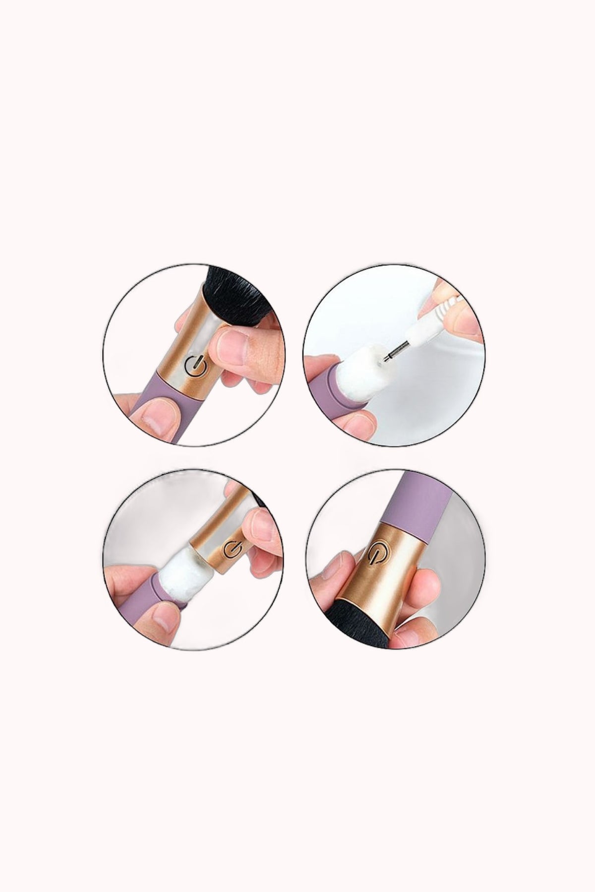 Vibrador de Ponto G em formato de Pincel de Maquiagem – Doce Malícia